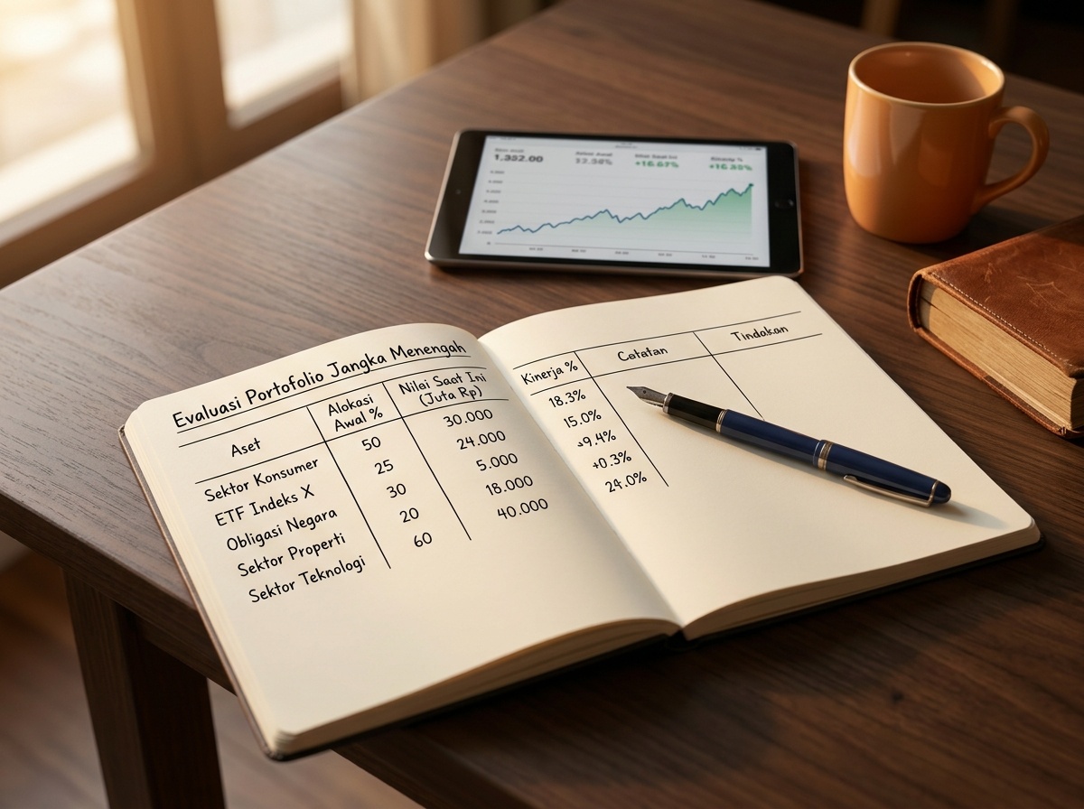 Catatan evaluasi portofolio saham jangka menengah